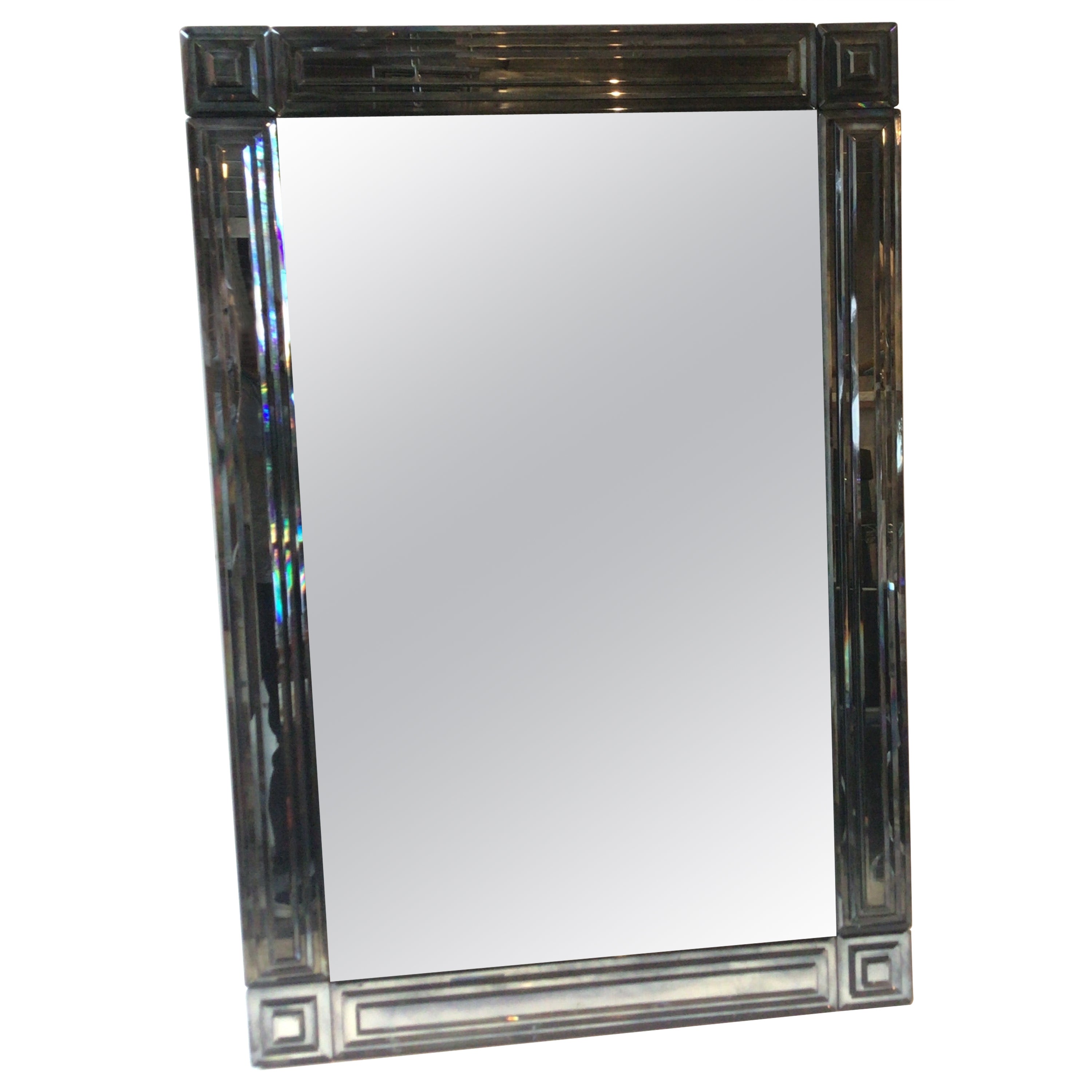 1980s Beveled Mirror For Sale