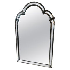 1980s Beveled Arched Mirror