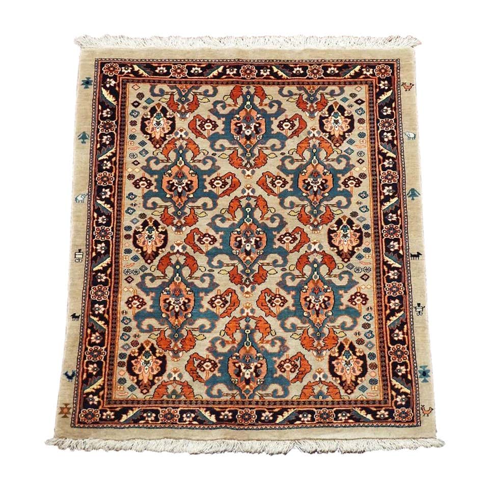 Signed Serapi Heriz Gallery Runner with Abrash and Goat Design, circa ...