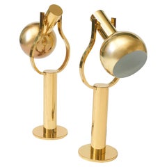 Pair of Adjustable Brass Table Lamp by Staff Leuchten