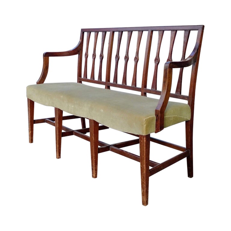 Upholstered Settee For Sale at 1stDibs