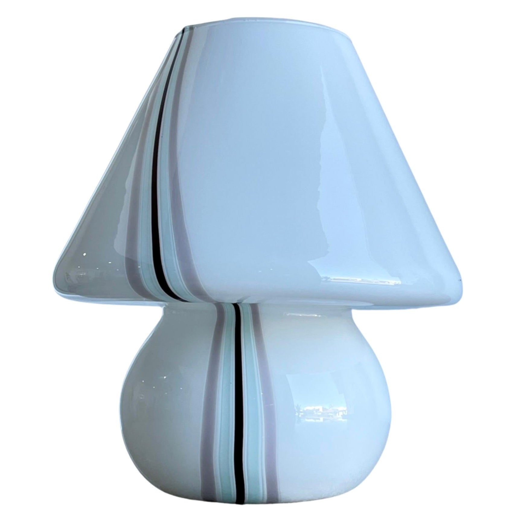 Tischlampe aus Muranoglas mit Pilz von Paolo Venini