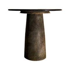 Rustic Midcentury Pedestal Table