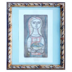Bearing Gifts, Framed Lithograph 3/90 by Irving Amen