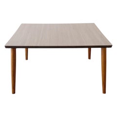 Mid-Century Modern Wood Grain Laminate Top Coffee Table, 1970s