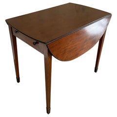 Fine Quality Antique Inlaid Mahogany Pembroke Table