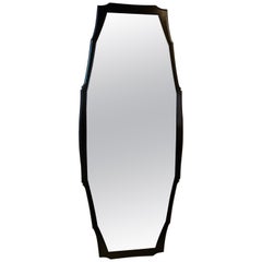 Baker Furniture Jacques Garcia Designed Wall Mirror in Ebonized Finish