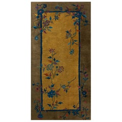 Antique 1920s Chinese Art Deco Rug ( 3'  x 5' 10'' - 92 x 178 cm ) 