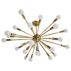 1950s Large 26 Arms Brass Sputnik, USA