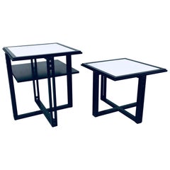 Galaxy Square Side Table Set by Umberto Asnago for Giorgetti, Italy, 1980's