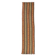 Tapis de couloir Kilim mongol