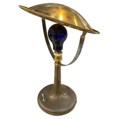 1950s Mid-Century Modern Adjustable Brass Italian Table Lamp by Zerowatt