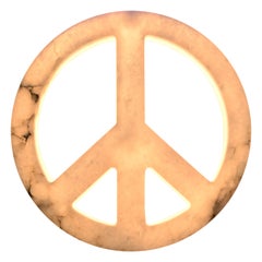 Peace & Love Alabaster Wall Lamp