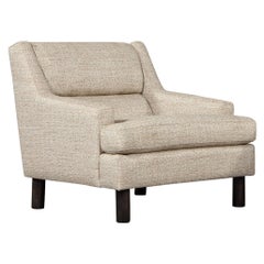 Mid-Century Modern Lounge Chair in Designer Linen