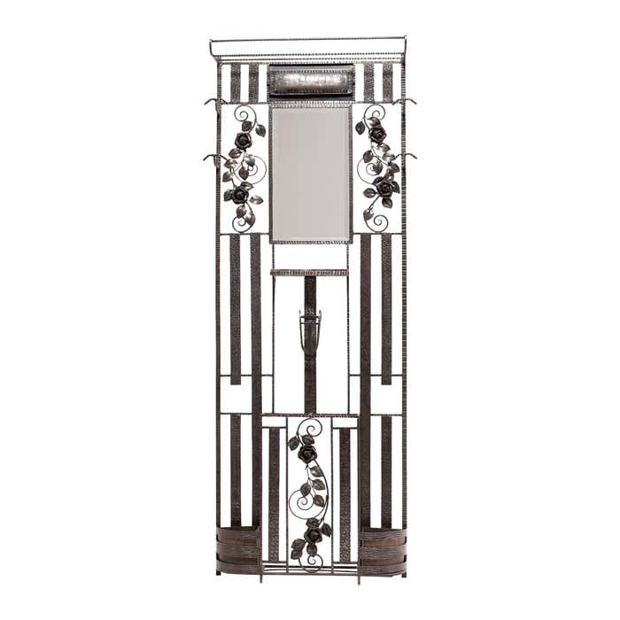 French Art Deco Fer Forge Foyer Rack, c. 1930s For Sale at 1stDibs