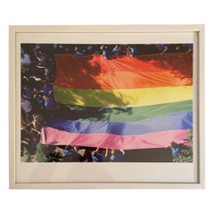Rainbow Flagge, Gay Pride März, NY 1990 von Suzanne Poli 1/25