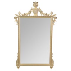 20th Century French Louis XV Style Gold Over Mantel Wall Hanging Mirror
