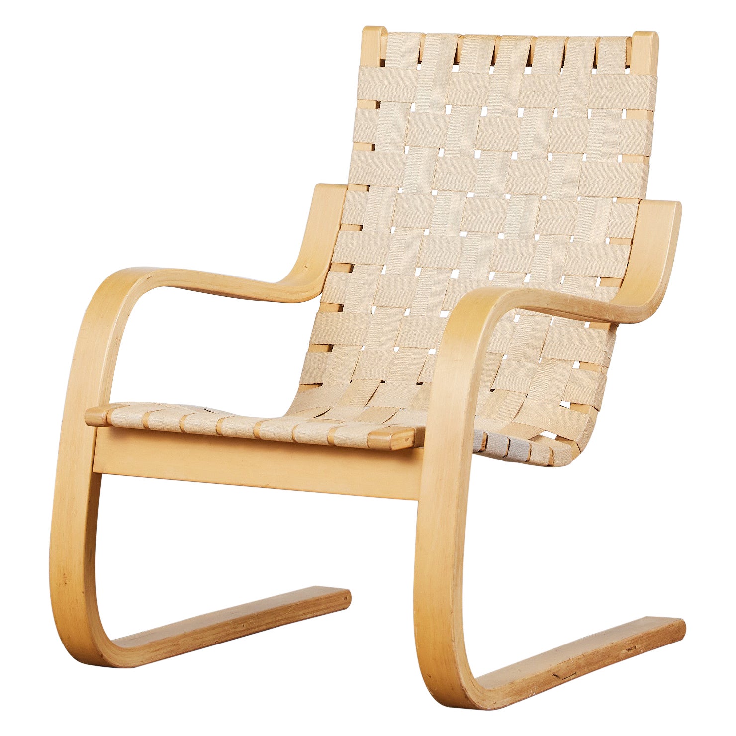 Alvar Aalto Cantilevered Lounge Chair for Artek