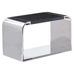 Stanley Jay Friedman para Brueton Mesa baja "Eclipse" de acero y granito