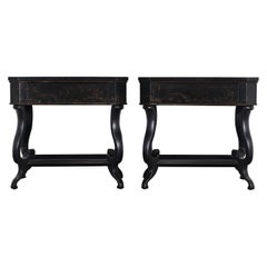 Pair of Bedside Tables by Baker for the Charleston Collection, 20th Century