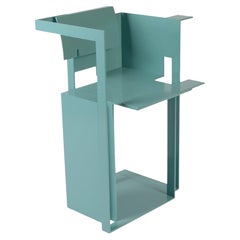 Robert Whitton Turquoise Architectural One-Off Chair 