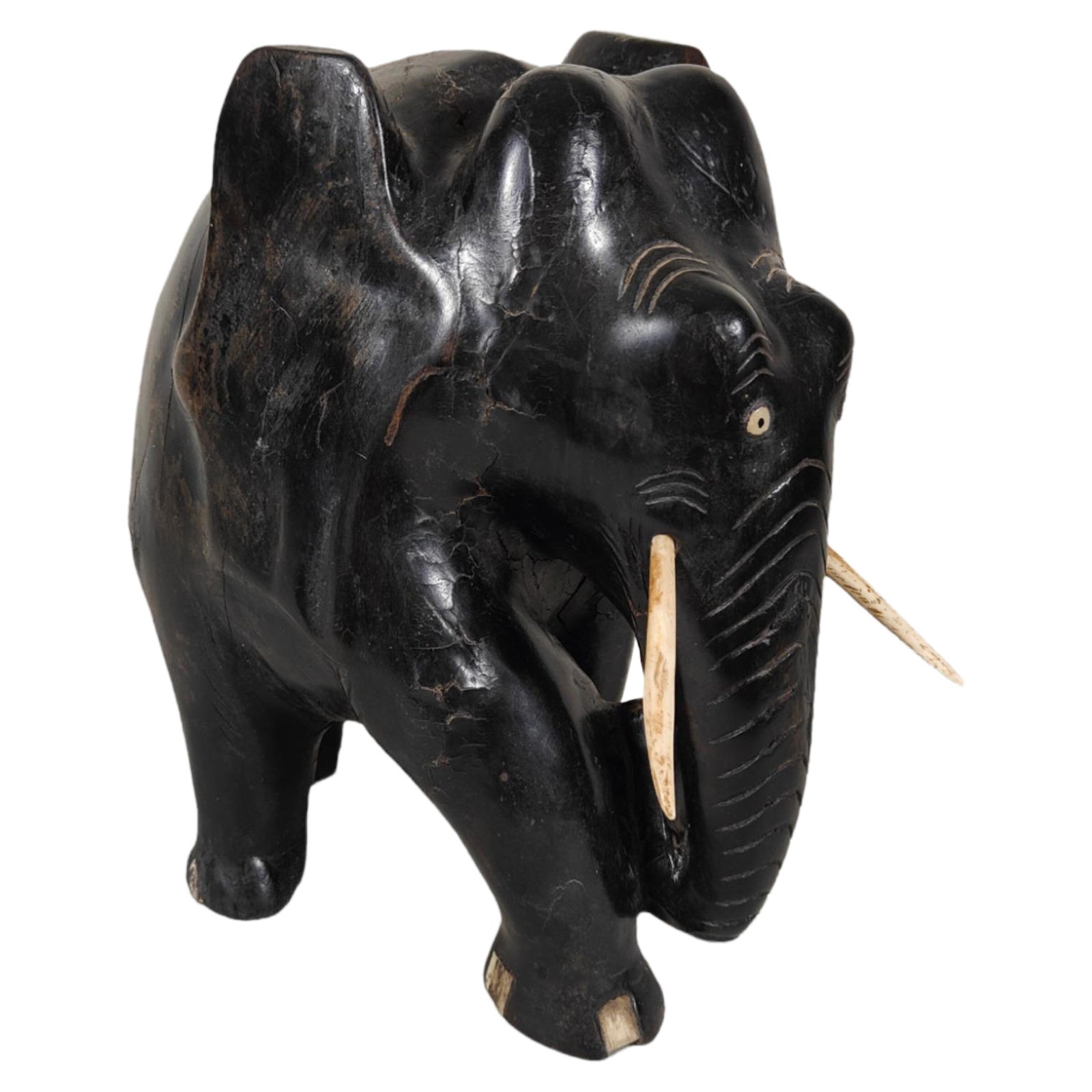 1950s Ebony Elephant, 20th Century