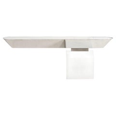 J. Wade Off Beam Stainless Console for Brueton, 1970