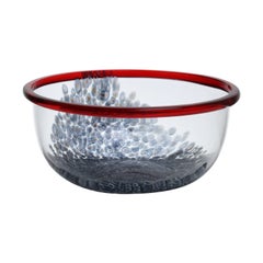 Murano Glass Neverrino Bowl by Luciano Vistosi for Vistosi