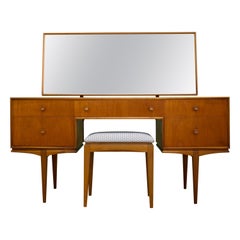 Mid-Century Teak Dressing Table and Stool from McIntosh, 1960s