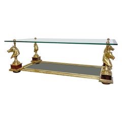 Maison Charles Gold 'Cheval' Horse Head Coffee Table