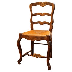 Antique Late 19th Century Country French Side Chair