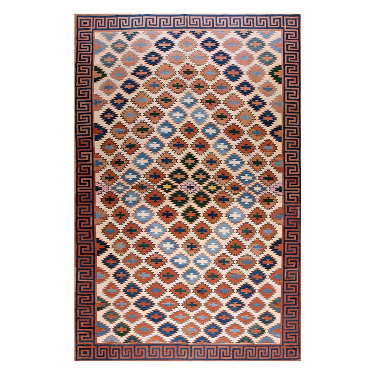 Antique Dhurrie Rug For Sale at 1stDibs