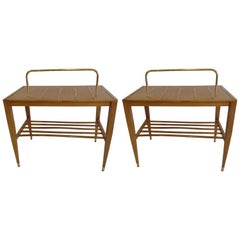 Pair of End Tables / Night Stands by Gio Ponti Made for the Hotel Royal