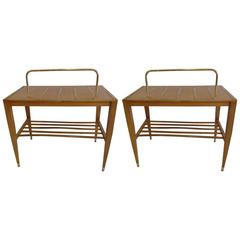 Pair of End Tables / Night Stands by Gio Ponti Made for the Hotel Royal 2