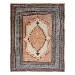 Tappeto persiano Haji Jalili Tabriz del XIX secolo ( 4'8" x 6' - 143 x 183 )