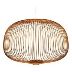 Garcia & Cumini 'Spokes 3’ Metal Suspension Lamp in Copper for Foscarini