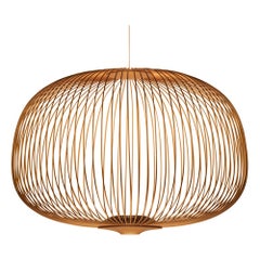 Garcia & Cumini 'Spokes 3’ Metal Suspension Lamp in Copper for Foscarini