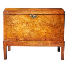 The Mountbatten Early 18th Century George I Burl Walnut Chamber Chest