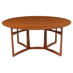 Peter Hvidt & Orla Mølgaard Nielsen Drop-Leaf Teak Dining Table for France & Son