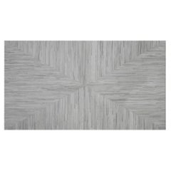 Tapis de sol gris teintable personnalisable La Quinta en cuir de vache, petit modèle 