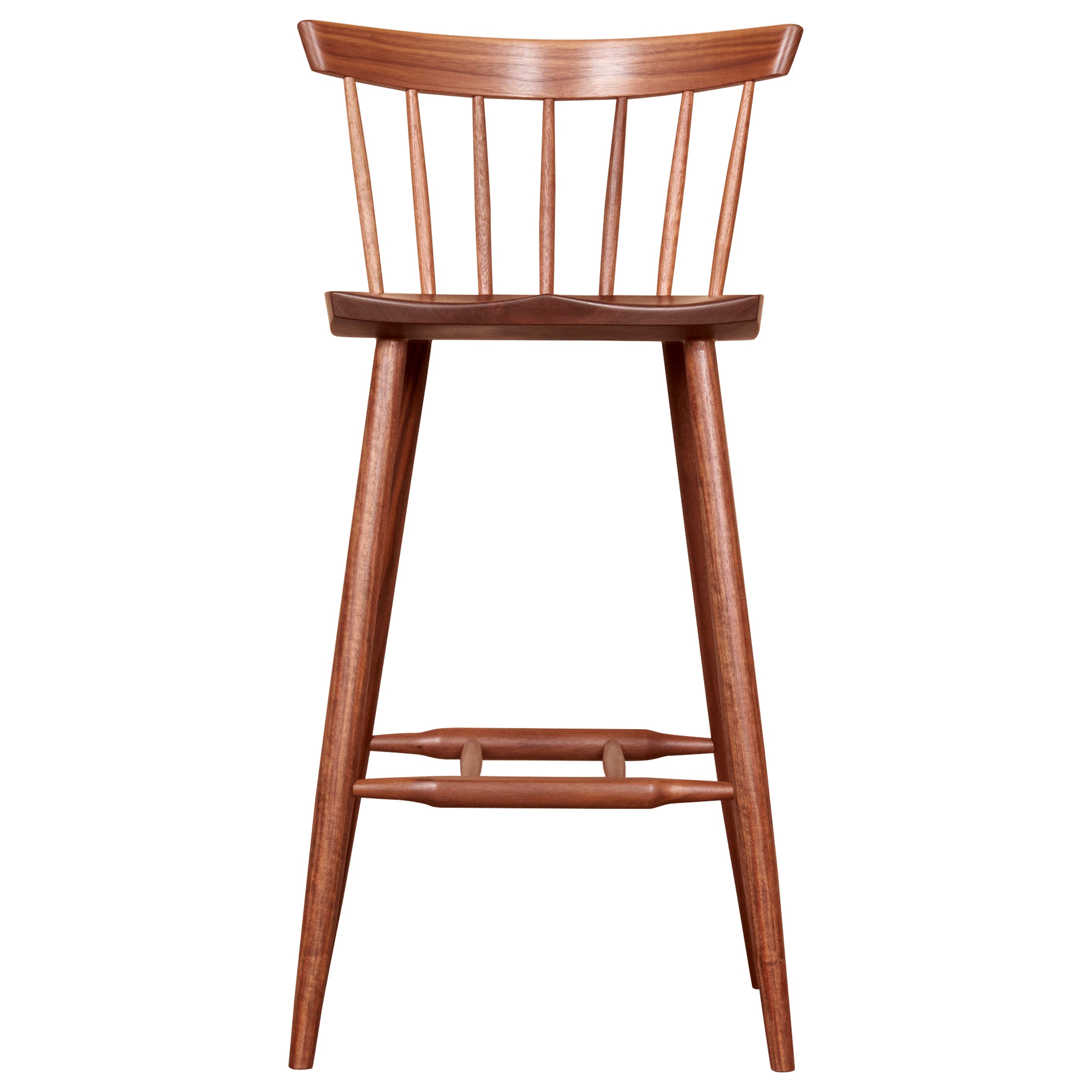 Mira Nakashima 4 legged high chair based on a design by George Nakashima, USA