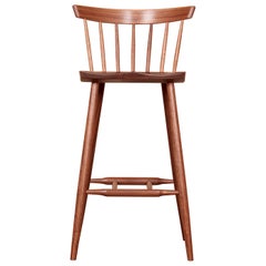 Mira Nakashima 4 legged high chair based on a design by George Nakashima, USA