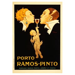 Porto Ramos, Französisches Vintage-Werbeplakat aus Alkoholz, Porto Ramos, 1920