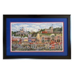 Retro Jane Wooster Scott Offset Lithograph Disneyland