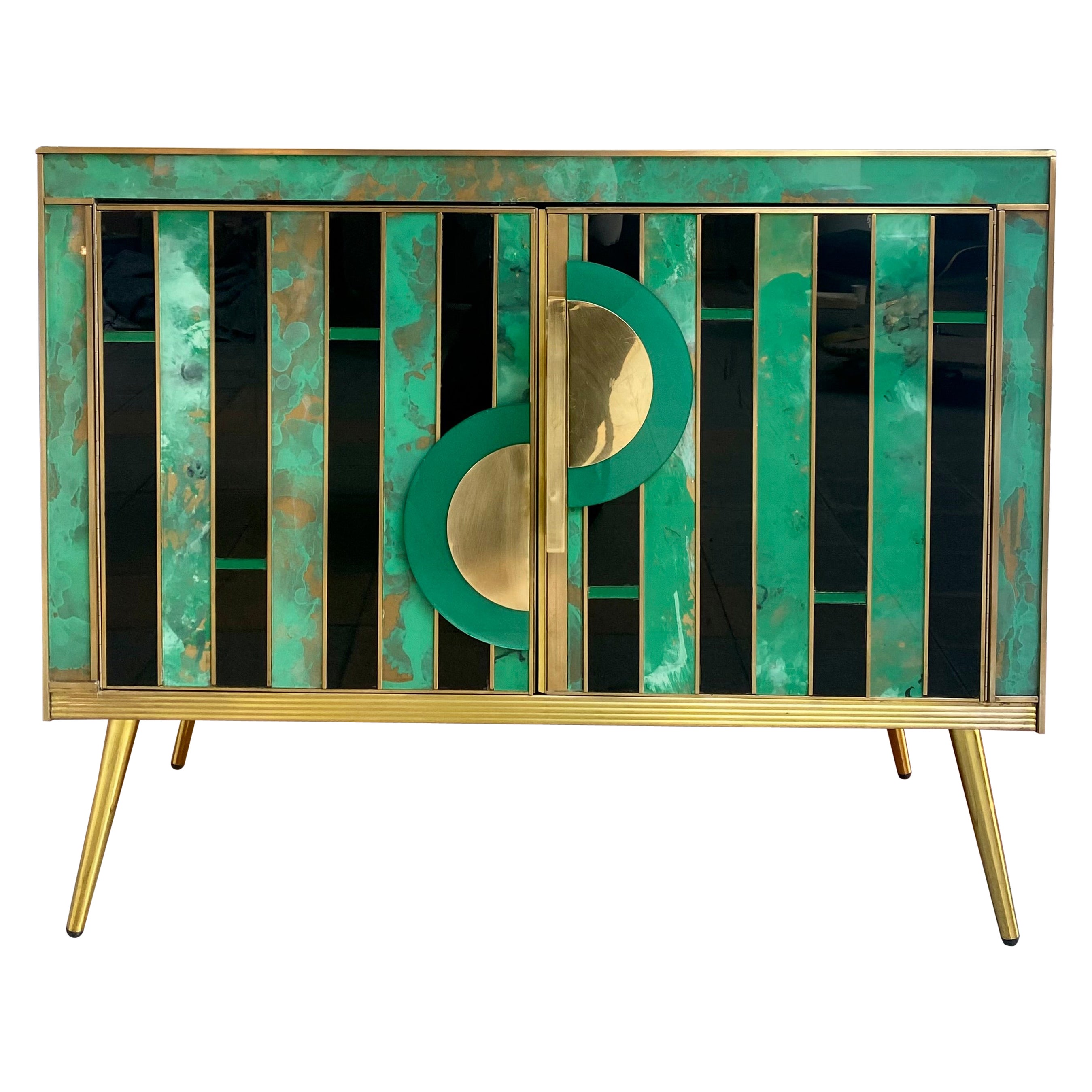 Murano Glass Set of 2 Chest of Drawers For Sale at 1stDibs