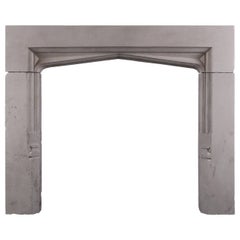 An English Stone Firepace in the Gothic Style
