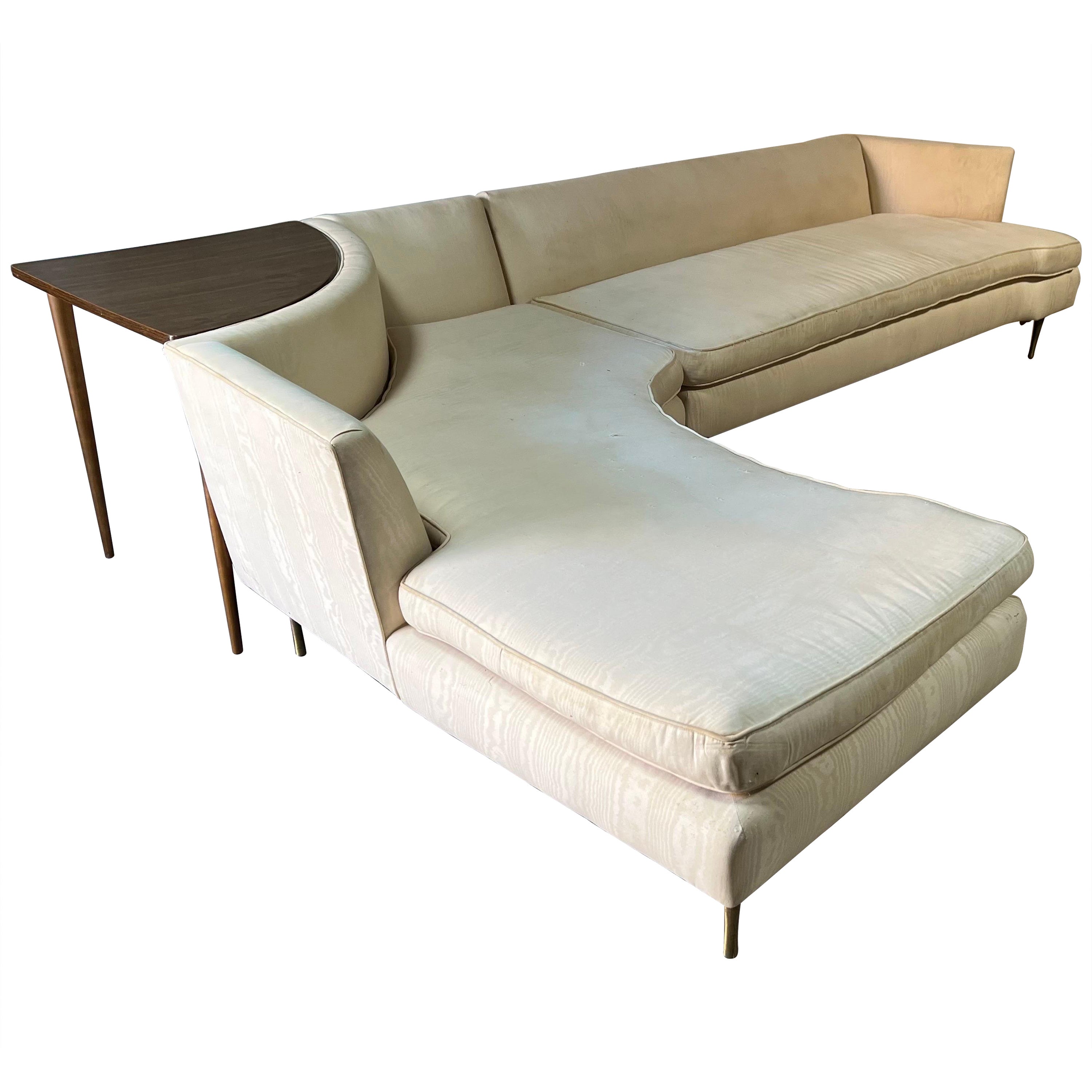 Large Mid-Century Sectional Sofa in the Style of Harvey Probber