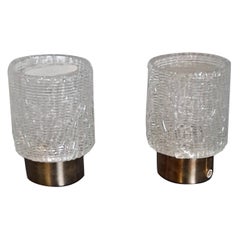 Vintage Kaiser Lleuchten Glass Table Lamps