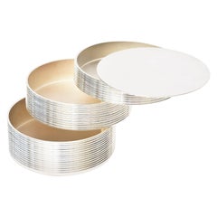 Christofle K&T Silver-Plate 3 Tier Cantilever Box Desk Accessory or Barware
