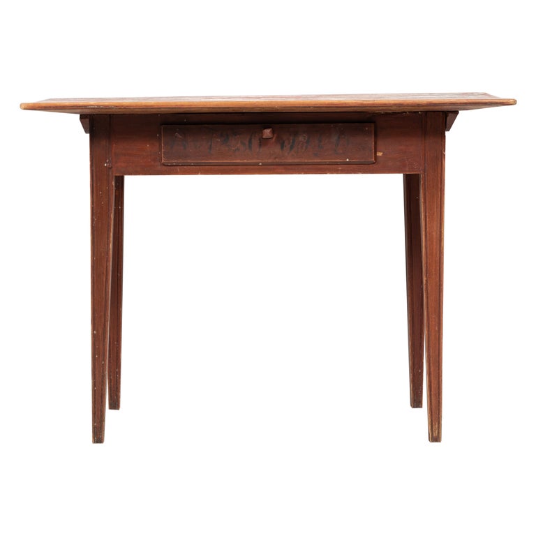 19th Century Swedish Genuine Gustavian Country Desk For Sale at 1stDibs